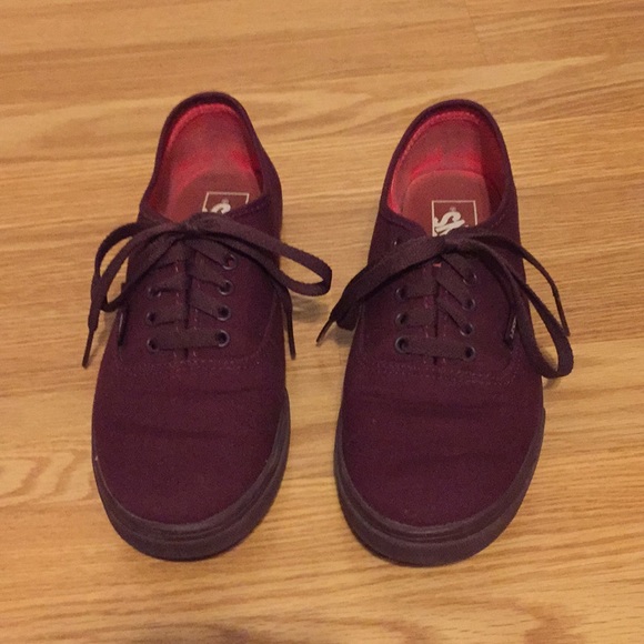 burgundy low pro vans